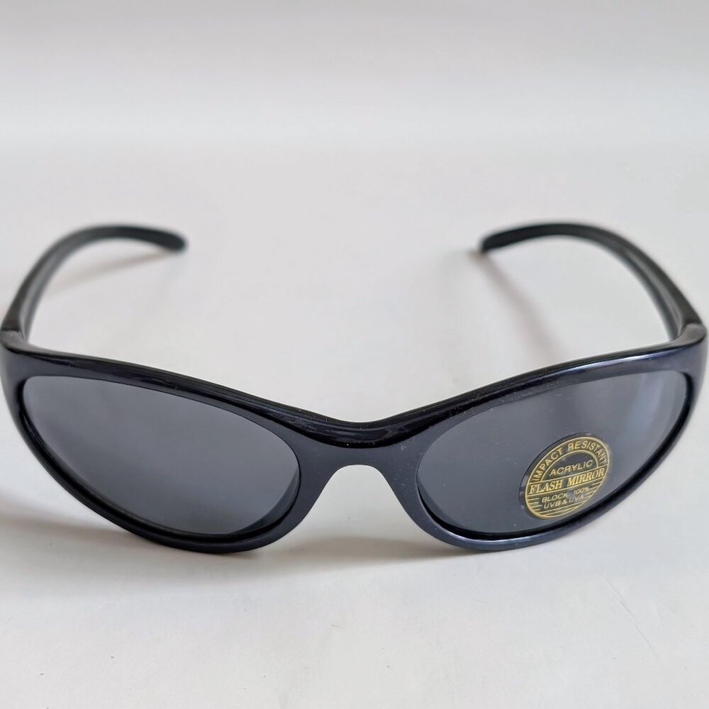 NWT Vintage 90's PC Oval Sporty Sunglasses (S. Metallic Gray)